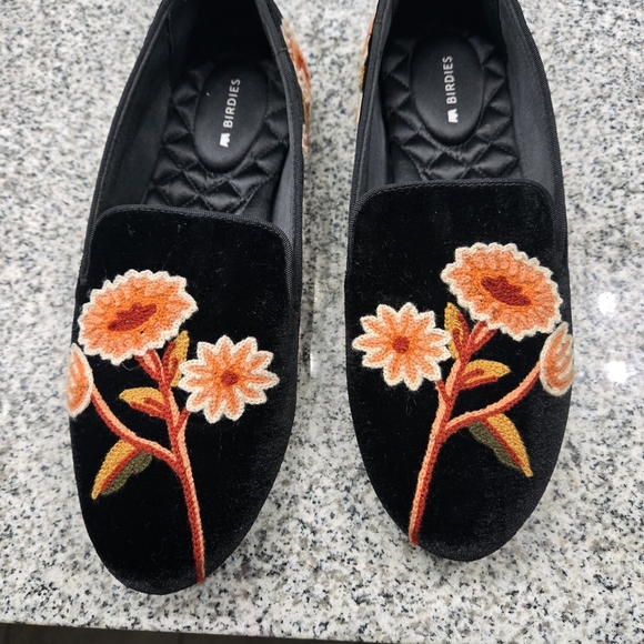 Birdies shoes women's size 7.5 floral/ black - Picture 2 of 4